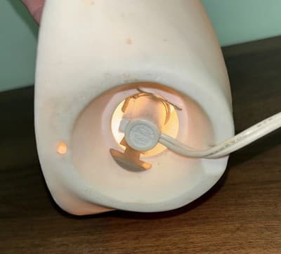 Vintage Santa Claus Night Light Working Christmas Tree Plug-In Lamp Reading - Thumbnail 5