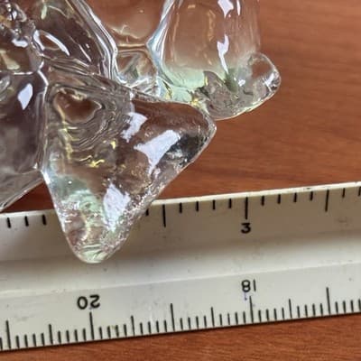 Vintage Clown Jester Clear Art Glass Figurine Paperweight 4" Abstract A Crazy - Thumbnail 16