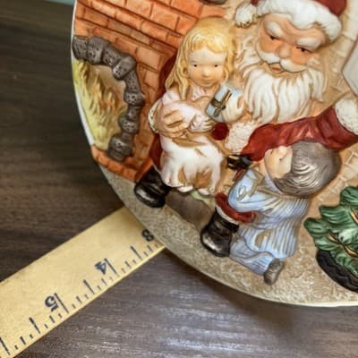 Vintage Santa Claus Night Light Working Christmas Tree Plug-In Lamp Reading - Thumbnail 12