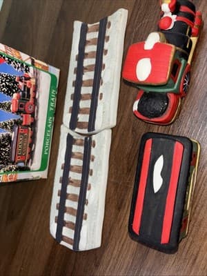 Vintage Hearthside Village Porcelain Train Christmas Holiday Decoration - Thumbnail 4