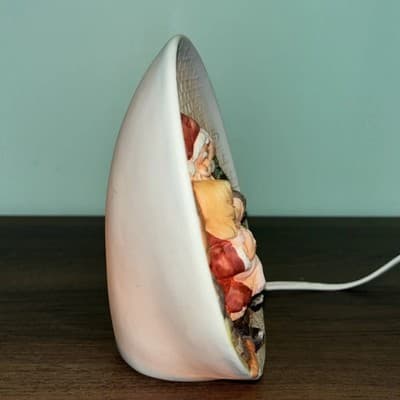 Vintage Santa Claus Night Light Working Christmas Tree Plug-In Lamp Reading - Thumbnail 2