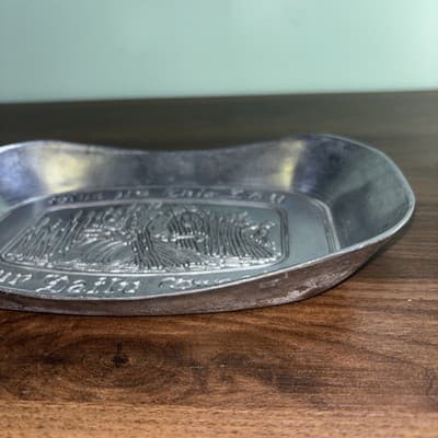 Vintage Give Us This Day Our Daily Bread" Serving Tray, Plate - Thumbnail 3