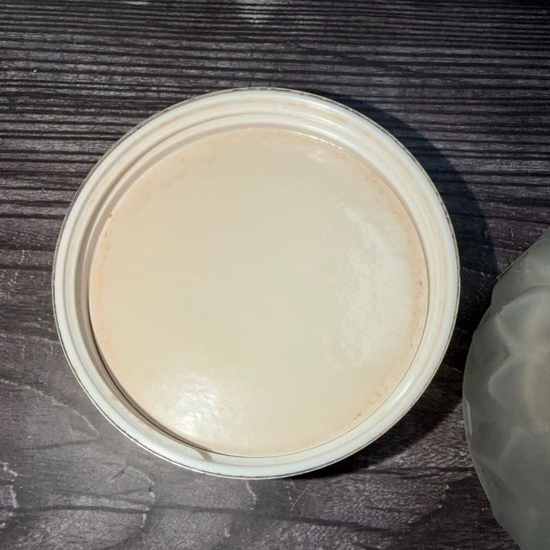 VTG Estée Lauder Re-Nutriv Powder Frosted Glass Jar w/ Gold Tone Embossed Lid - Thumbnail 7