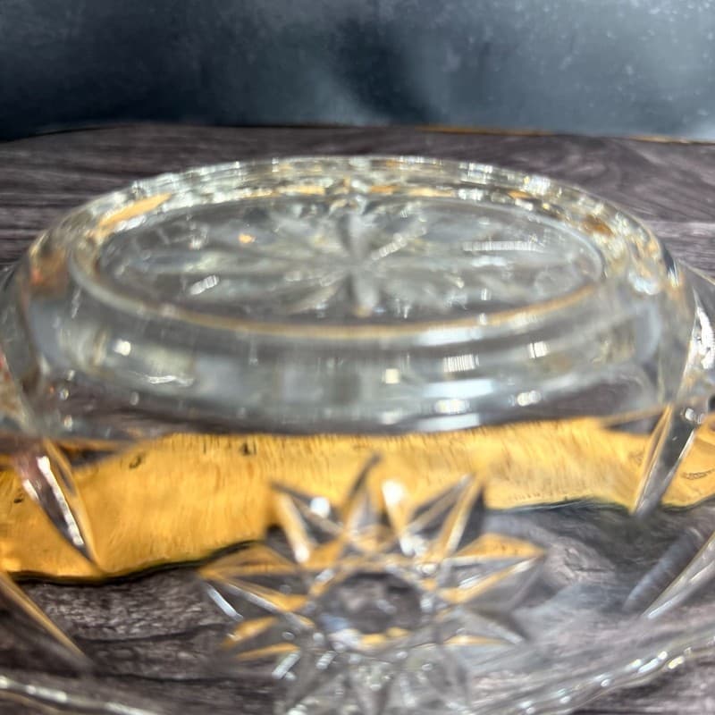 Vintage Anchor Hocking Early American Prescut Star of David Glass Celery Relish - Thumbnail 9
