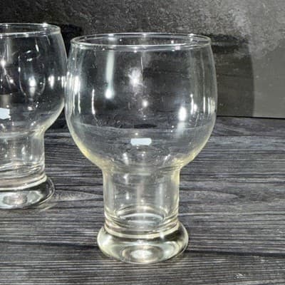Set Of 2 Federal Glass 14 Oz Heavy Stackable Beer Cocktail Glasses MCM Replacmen - Thumbnail 6