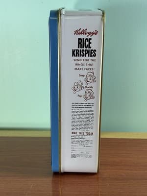 Rice Krispies Figures Kellogg's Tin with 3 Ornaments Snap Crackle Pop NOS - Thumbnail 2