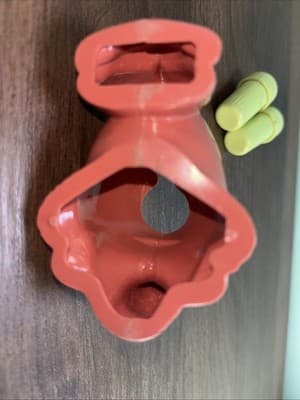 Plastic Pink Camel with Removeable Nesting Salt & Pepper Green Shakers - Thumbnail 8