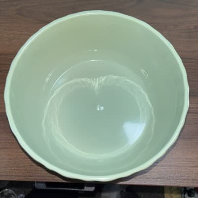 8 Inch Kiruna Stoneware Bowl Basket Weave Design Teal Blue Made In Germany New - Thumbnail 2