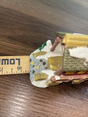Cobblestone Corner 2004 Enclosed Covered Bridge Christmas House 5.5” Porcelain - Thumbnail 9