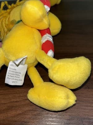 Set Of 2 Hallmark Peanuts Woodstock Christmas Plush 8-inch With Candy Canes NOS - Thumbnail 6