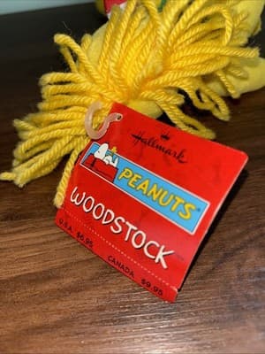 Set Of 2 Hallmark Peanuts Woodstock Christmas Plush 8-inch With Candy Canes NOS - Thumbnail 4