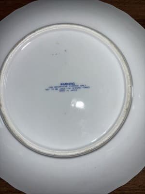 Vintage The Homestead in Winter Currier & Ives, Blue White Plate 8" Japan - Thumbnail 10