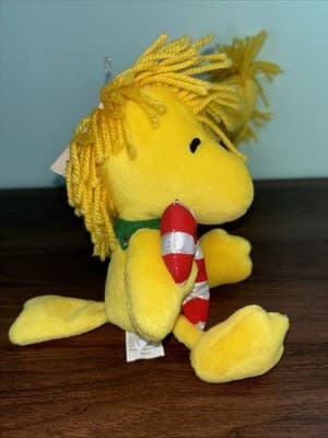 Set Of 2 Hallmark Peanuts Woodstock Christmas Plush 8-inch With Candy Canes NOS - Thumbnail 7