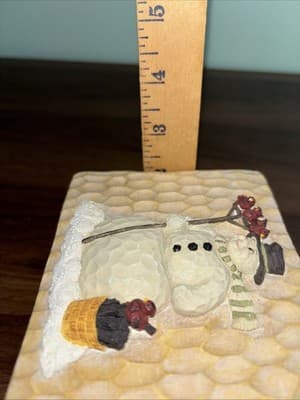 Carved Wood Look Christmas Box Snowman Red Birds Decor Gift Lid Keepsake Holiday - Thumbnail 13