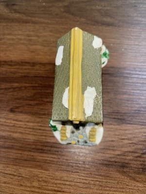 Cobblestone Corner 2004 Enclosed Covered Bridge Christmas House 5.5” Porcelain - Thumbnail 5