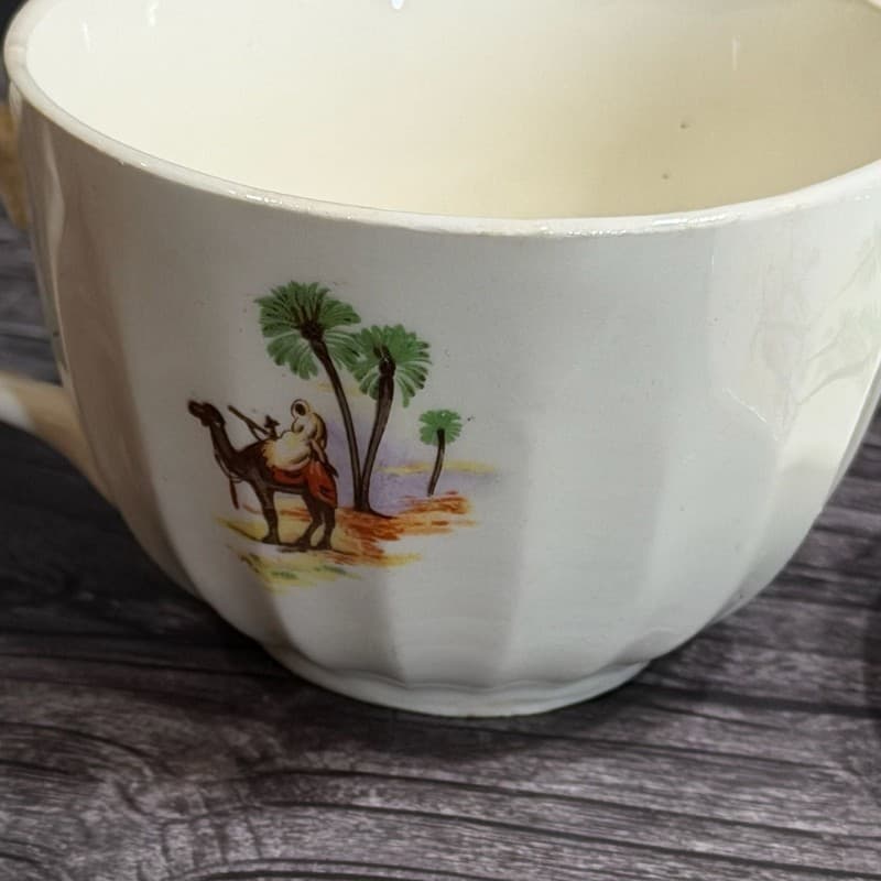 W.S. George Bolera Desert Camel Tea Cups and Saucers Set of 8 - Thumbnail 9