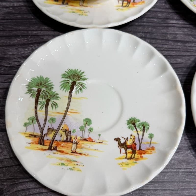 W.S. George Bolera Desert Camel Tea Cups and Saucers Set of 8 - Thumbnail 13