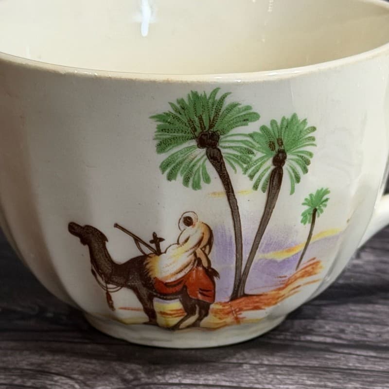 W.S. George Bolera Desert Camel Tea Cups and Saucers Set of 8 - Thumbnail 11