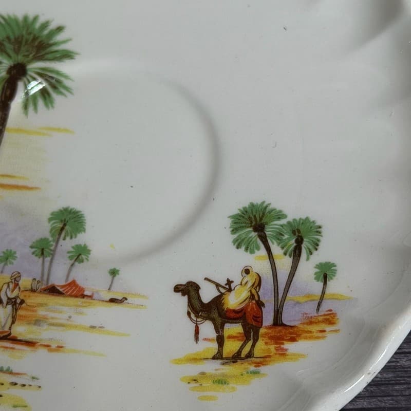 W.S. George Bolera Desert Camel Tea Cups and Saucers Set of 8 - Thumbnail 17