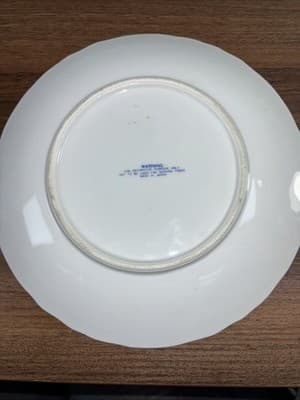 Vintage The Homestead in Winter Currier & Ives, Blue White Plate 8" Japan - Thumbnail 9