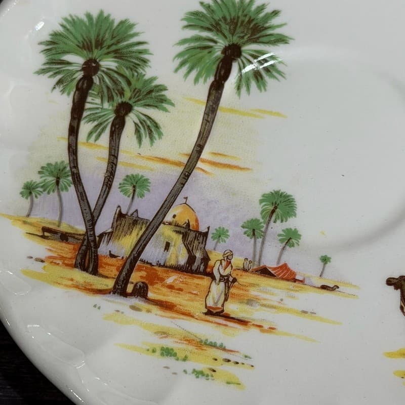 W.S. George Bolera Desert Camel Tea Cups and Saucers Set of 8 - Thumbnail 12