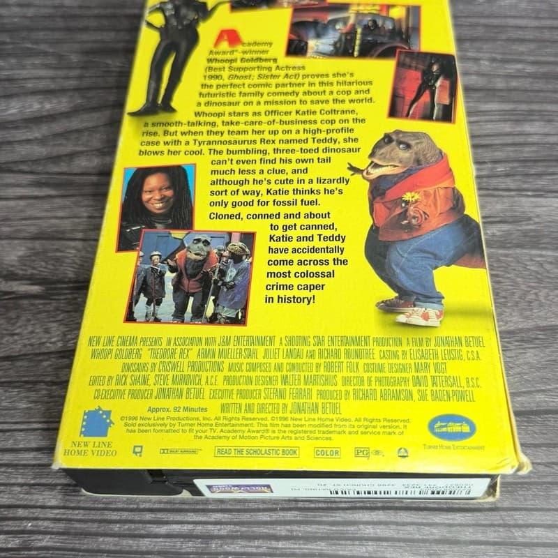Theodore Rex VHS 1996 Whoopi Goldberg Comedy Movie Hollywood Video Rental Paper - Thumbnail 5