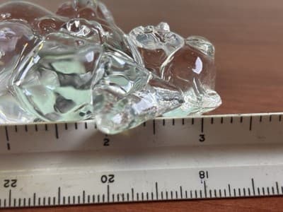 Vintage Art Glass Cat Figurine Paperweight Princess House Lead Crystal - Thumbnail 5
