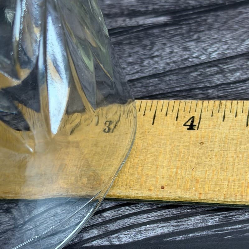 Vintage Anchor Hocking Prescut Clear Pineapple Pattern Glass Creamer Pitcher - Thumbnail 12