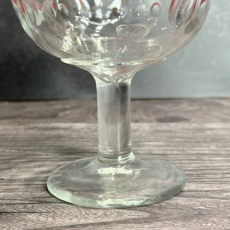 Vintage 1970s Robert Crumb 'Keep On Truckin'' Red Graphic Beer Glass Goblet - Thumbnail 6