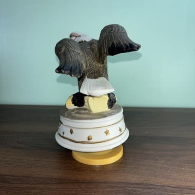 American Eagle Wings Out Porcelain Rotating Music Box “America the Beautiful � - Thumbnail 4