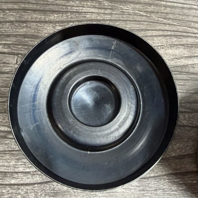 Vintage Mid-Century JC115 Japan Brushed Aluminum Coffee Canister with Black Lid - Thumbnail 4
