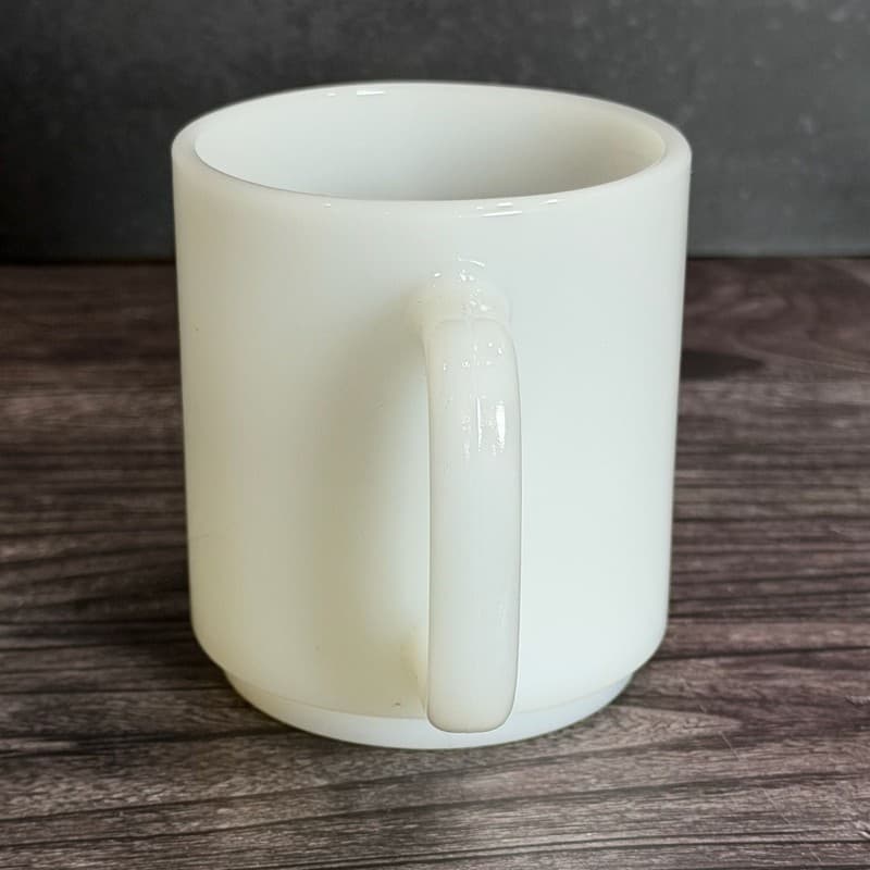 Glasbake Milk Glass Stackable Mug - Thumbnail 2
