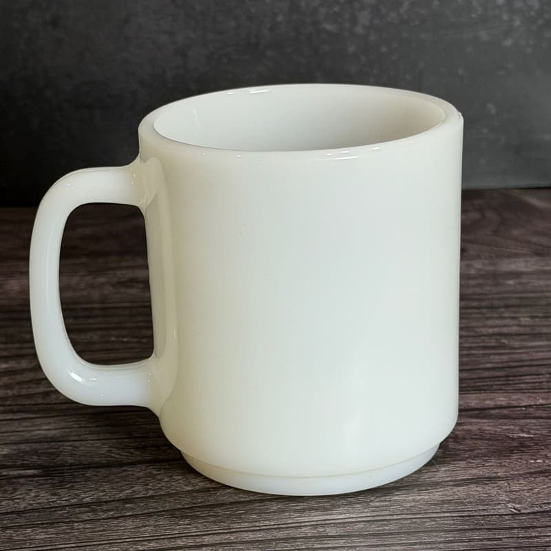 Glasbake Milk Glass Stackable Mug - Thumbnail 5