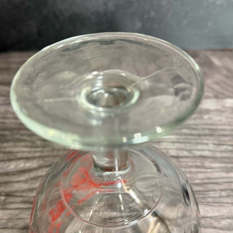 Vintage 1970s Robert Crumb 'Keep On Truckin'' Red Graphic Beer Glass Goblet - Thumbnail 12