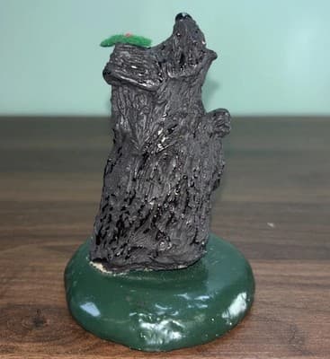 Vintage 80s Byers' Choice The Carolers Black Dog Christmas Figurine