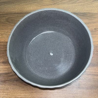 8 Inch Kiruna Stoneware Bowl Basket Weave Design Grey Made In Germany - Thumbnail 2