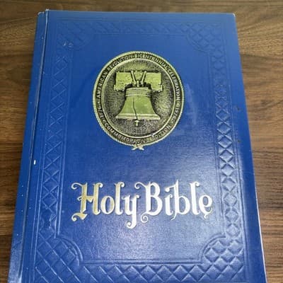 VTG Holy Bible Bicentennial Freedom Edition Illustrated King James Red Letter - Thumbnail 2