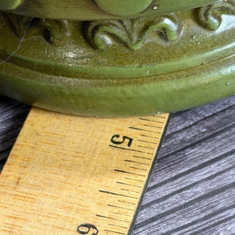 Vintage Parma by AAI Green Pot Belly Style Ceramic Planter Made in Japan - Thumbnail 12