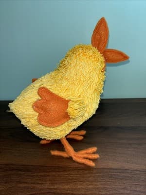 Pair Of 2 Sawgrass Easter Spring Decor Chickens Baby Duck Figurines Basket Egg - Thumbnail 7