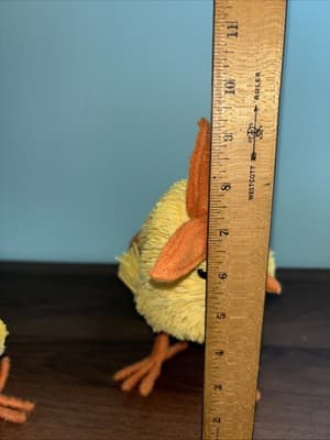 Pair Of 2 Sawgrass Easter Spring Decor Chickens Baby Duck Figurines Basket Egg - Thumbnail 9