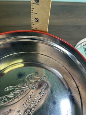 USA Vintage Fruit Cake DeLuxe Collin Street Bakery Tin Container 7" Corsicana TX - Thumbnail 10