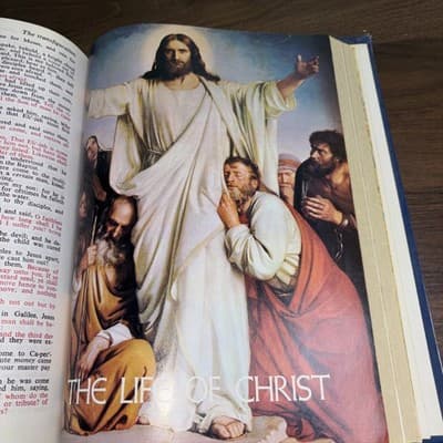 VTG Holy Bible Bicentennial Freedom Edition Illustrated King James Red Letter - Thumbnail 22