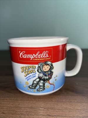 Campbell's Soup Company Souper Star Astronaut Soup Mug Vintage 1990's - Thumbnail 2