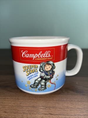 Campbell's Soup Company Souper Star Astronaut Soup Mug Vintage 1990's