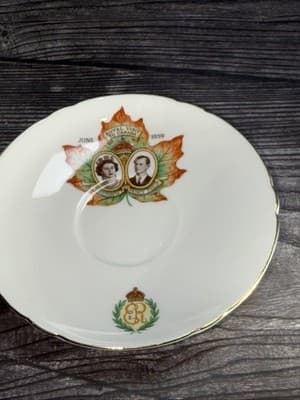 Shelley Cup & Saucer Set Royal Visit QE II & Prince Philip Visit to Canada 1959 - Thumbnail 5