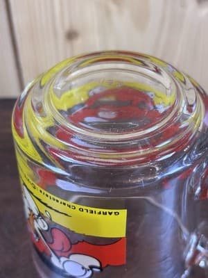 VTG Garfield Odie Coffee Cup Skateboard Use Friends 1978 McDonalds Glass Mug - Thumbnail 5
