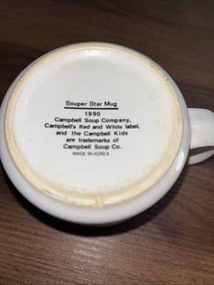 Campbell's Soup Company Souper Star Astronaut Soup Mug Vintage 1990's - Thumbnail 8