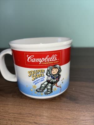 Campbell's Soup Company Souper Star Astronaut Soup Mug Vintage 1990's - Thumbnail 4