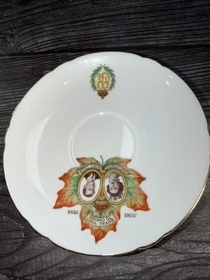 Shelley Cup & Saucer Set Royal Visit QE II & Prince Philip Visit to Canada 1959 - Thumbnail 2