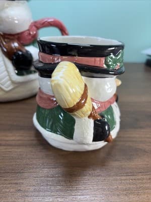 VTG Snowman Pitcher Coffee Mug “Holiday Cheer Collection” Bella Casa By Ganz - Thumbnail 8
